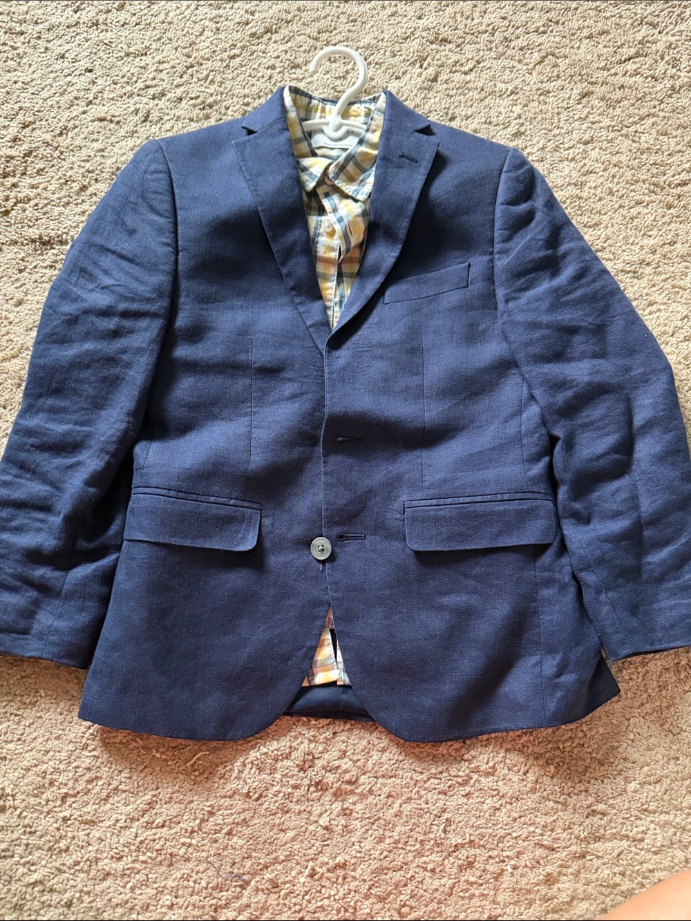 Ralph Lauren Boys Navy Blazer with Flap Pockets